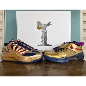 Nike KD 18/4 "Immortalized Pack" Gold Basketball Shoes Men's Size 12 IM8542-900